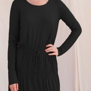 Anthropologie...Black Tiered Ruffle Dress